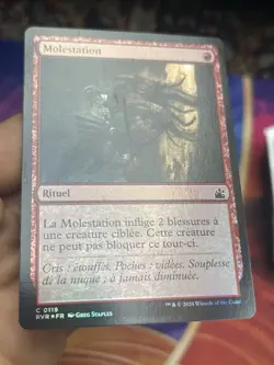 French Foil 🚫 Mugging / Molestation 🚫 Time Spiral Remastered 🚫 Mtg (2191) - Image 3