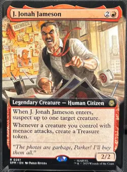 MTG Marvel’s Spider-Man J. Jonah Jameson Extended Art (Rare) - Image 1