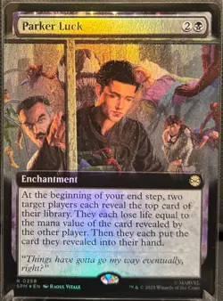 MTG Marvel’s Spider-Man Parker Luck Extended Art Foil (Rare) - Image 1