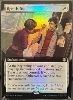 MTG Marvel’s Spider-Man Rent is Due Extended Art Foil (Rare) - Image 1