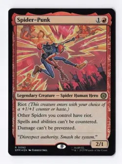Spider-Punk (Foil) 0092 (R) MTG Marvel's Spider-Man (SPM) - Image 1