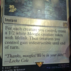 Moogles' Valor - Misprint - Pre-release Foil Stamped Promo - Final Fantasy MTG - Image 3