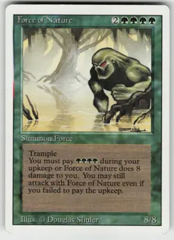 MTG Force of Nature R Revised Edition LP - Image 1