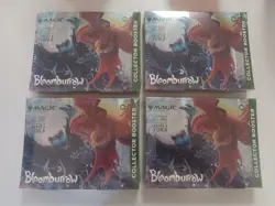 Lot of 4 MTG Bloomburrow *New Sealed* Collector Booster Omega Hanger Box - Image 1