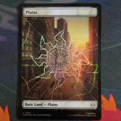 MTG Plains 0189 (Foil Full Art) [Marvel's Spider-Man, near mint] - Image 1