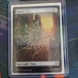 MTG Plains 0189 (Foil Full Art) [Marvel's Spider-Man, near mint] - Image 3