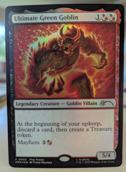 MTG Ultimate Green Goblin Play Promo (PRM) Marvel's Spider-Man - Image 1