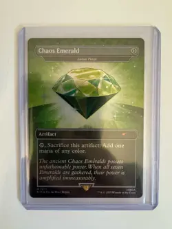 Chaos Emerald (7031) Green Foil - Lotus Petal - Sonic Secret Lair - Magic MTG - Image 3