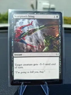 Scorpion's Sting, MTG, Marvel's Spider-Man, Magic the Gathering, 65 - Image 1