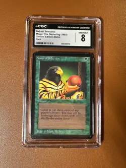 Magic the Gathering MTG Beta Natural Selection CGC 8 Near Mint NM - Image 1