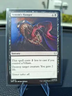 MTG Magic the Gathering Venom's Hunger (73/308) Marvel's Spider-Man NM - Image 1