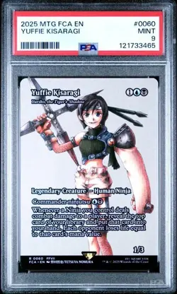 Yuffie Kisaragi - Yuriko, the Tiger's Shadow MTG Final Fantasy PSA 9 - Image 1