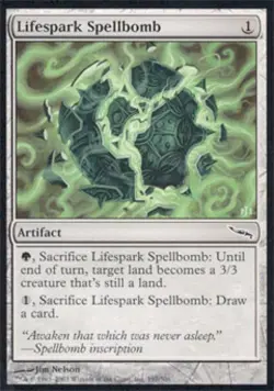 Lifespark Spellbomb -Foil Light Play MTG Mirrodin - Image 1