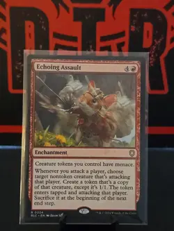 MTG Magic Echoing Assault 0024 Commander: Bloomburrow BLC Enchantment - Image 1