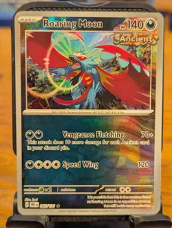 Pokemon TCG Prismatic Evolutions Roaring Moon PokeBall Reverse Holo Rare 065/131 - Image 1