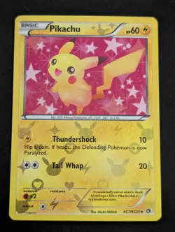 Pikachu RC7/RC25 Legendary Treasures: Radiant Collection Holo Pokemon MP - Image 1