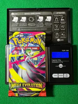 HEAVYU 22.82 Grams! Pokemon Mega Evolution Factory Sealed Booster Pack!! - Image 1