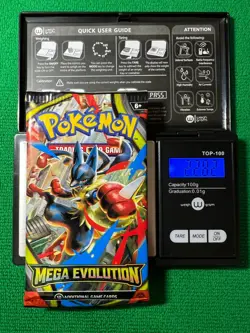 HEAVYU 22.82 Grams! Pokemon Mega Evolution Factory Sealed Booster Pack!! - Image 1