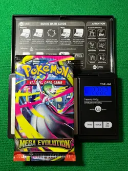 HEAVYU 22.82 Grams! Pokemon Mega Evolution Factory Sealed Booster Pack!! - Image 1