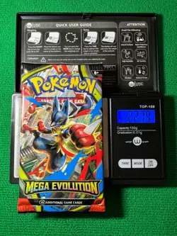 HEAVYU 22.79 Grams! Pokemon Mega Evolution Factory Sealed Booster Pack!! - Image 1