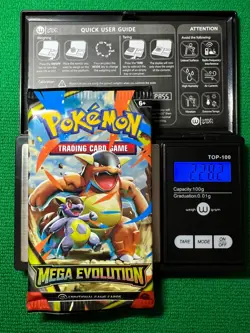 HEAVYU 22.82 Grams! Pokemon Mega Evolution Factory Sealed Booster Pack!! - Image 1