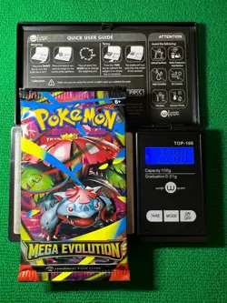 HEAVYU 22.80 Grams! Pokemon Mega Evolution Factory Sealed Booster Pack!! - Image 1