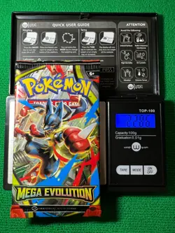HEAVYU 22.86 Grams! Pokemon Mega Evolution Factory Sealed Booster Pack!! - Image 1