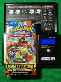 HEAVYU 22.83 Grams! Pokemon Mega Evolution Factory Sealed Booster Pack!! - Image 1