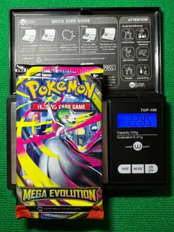 HEAVYU 22.85 Grams! Pokemon Mega Evolution Factory Sealed Booster Pack!! - Image 1