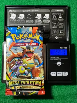 HEAVYU 22.77 Grams! Pokemon Mega Evolution Factory Sealed Booster Pack!! - Image 1