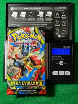 HEAVY 22.89 Grams! Pokemon Mega Evolution Factory Sealed Booster Pack!! - Image 1