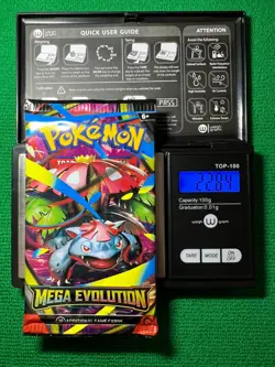 HEAVYU 22.84 Grams! Pokemon Mega Evolution Factory Sealed Booster Pack!! - Image 1