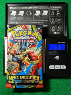 HEAVYU 22.86 Grams! Pokemon Mega Evolution Factory Sealed Booster Pack!! - Image 1