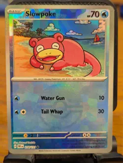 Pokemon TCG Prismatic Evolutions Slowpoke Poke Ball Reverse Holo 018/131 - Image 1