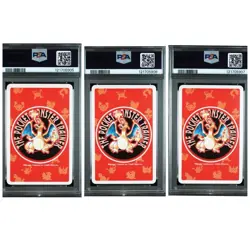 1996 POKEMON RED VERSION PLAYING CARDS BULBASAUR CHARMANDER SQUIRTLE PSA10 set - Image 2