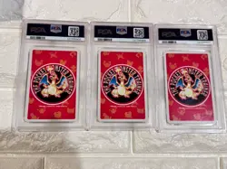 1996 POKEMON RED VERSION PLAYING CARDS BULBASAUR CHARMANDER SQUIRTLE PSA10 set - Image 4