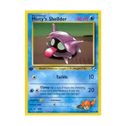 Pokemon Pokemon Gym Heroes Misty's Shellder (C) #89 (1st Ed) EX - Image 1