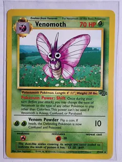 1999 Pokemon Venomoth 29/64 Jungle Regular NM - Image 1