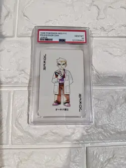1996 POKEMON RED VERSION PLAYING CARDS PROFESSOR OAK JOKER PSA10 - Image 3