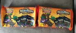 2 Packs Pokemon 2024 Halloween Trick or Trade BOOster Bundle 35 Pack Sealed TCG - Image 1