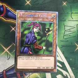 Yugioh! Magician of Faith RA03-EN090 Platinum Secret Rare 1st Edition NM - Image 1