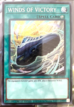 Yugioh WINDS OF VICTORY NKC1-EN001 Secret English Nike Collaboration Card - Image 1