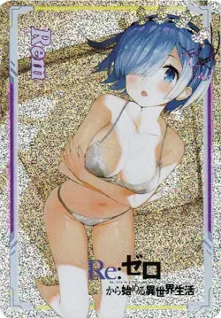 REM RE:ZERO Holographic Custom Art Goddess Story Anime Collectible Card - Image 1