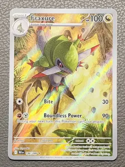 Pokemon TCG Fraxure Illustration Rare Card 146/086 Sv: Black Bolt NM/ M - Image 1