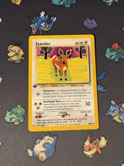 Pokemon Card Stantler 38/64 Neo Revelation FIRST EDITION - (NM) - Image 1