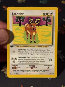 Pokemon Card Stantler 38/64 Neo Revelation FIRST EDITION - (NM) - Image 2