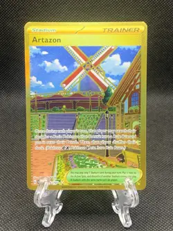 Pokemon TCG Artazon 229/197 Secret Rare Holo Gold Full Art Card Obsidian Flames - Image 1