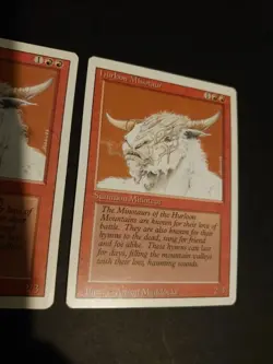Magic the Gathering Card. Hurloon Minotaur x2 Revised. Old Vintage as pics - Image 2