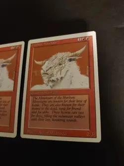 Magic the Gathering Card. Hurloon Minotaur x2 Revised. Old Vintage as pics - Image 3