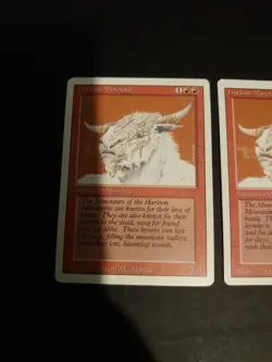 Magic the Gathering Card. Hurloon Minotaur x2 Revised. Old Vintage as pics - Image 4
